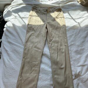 Zara Beige Leather Pants